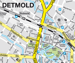 Stadtplan Von Detmold