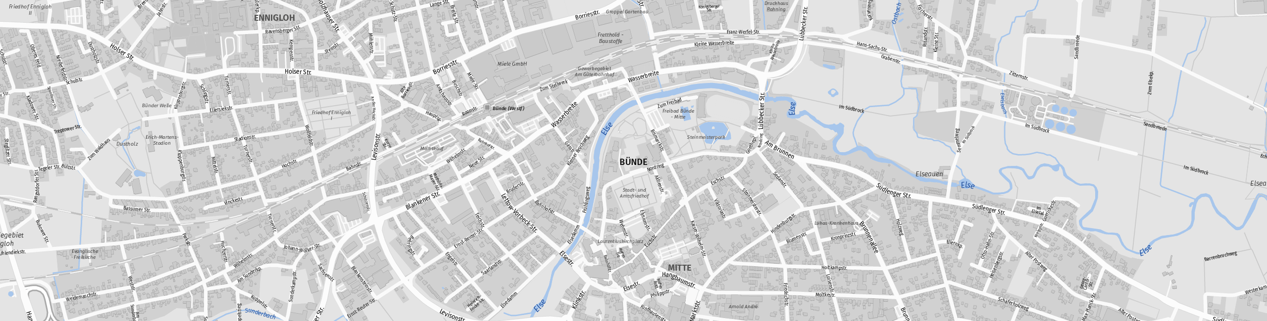 Stadtplan Bünde zum Downloaden.