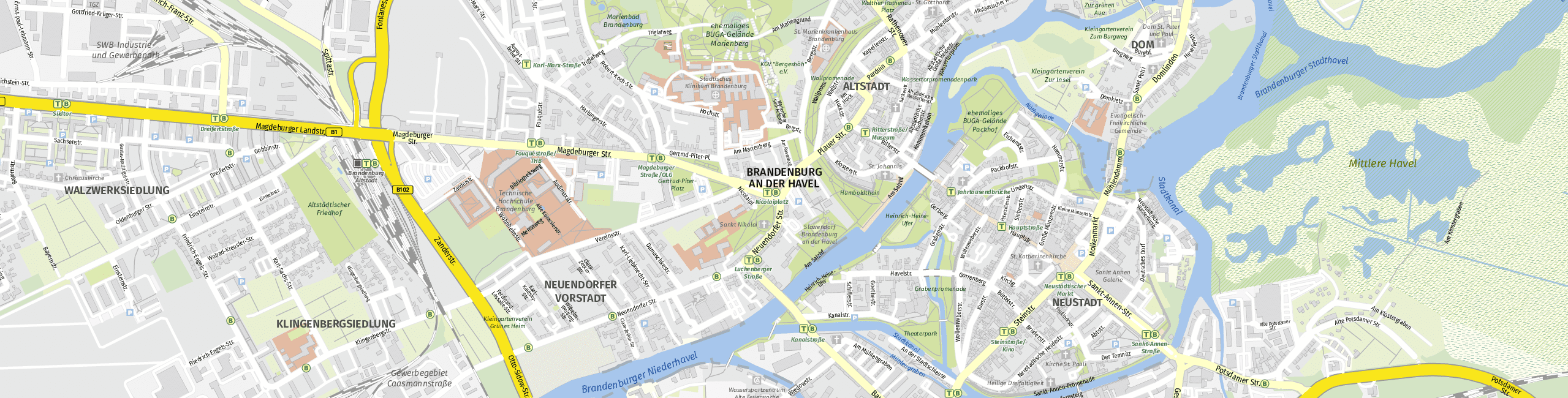 Download Stadtplan Brandenburg an der Havel