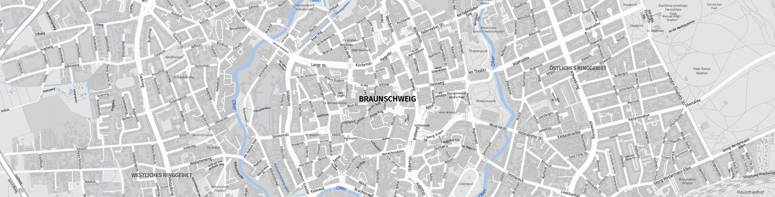 Stadtplan Brunswick zum Downloaden.