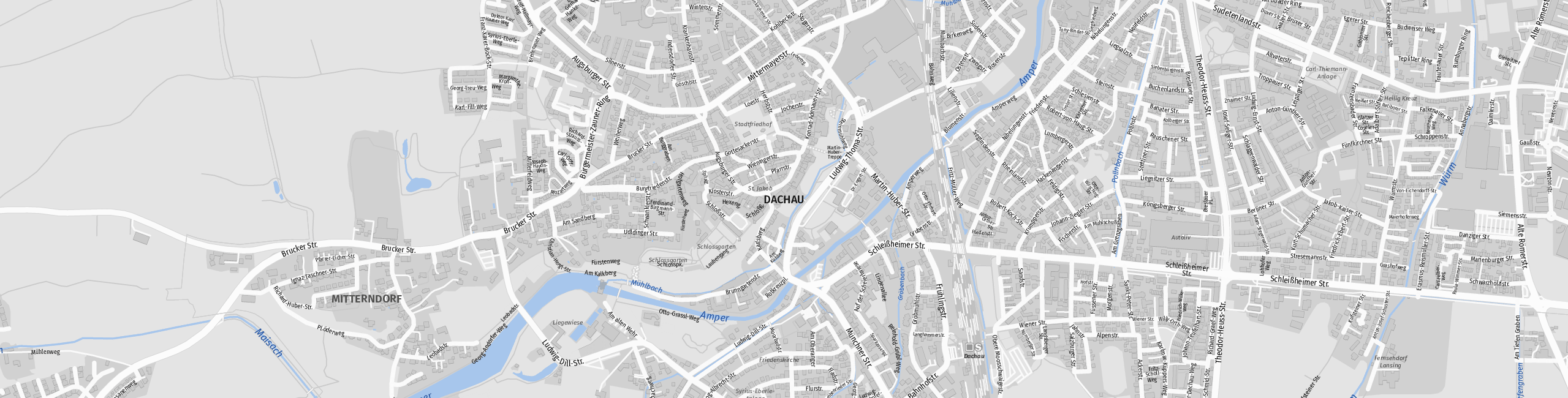 Stadtplan Dachau zum Downloaden.