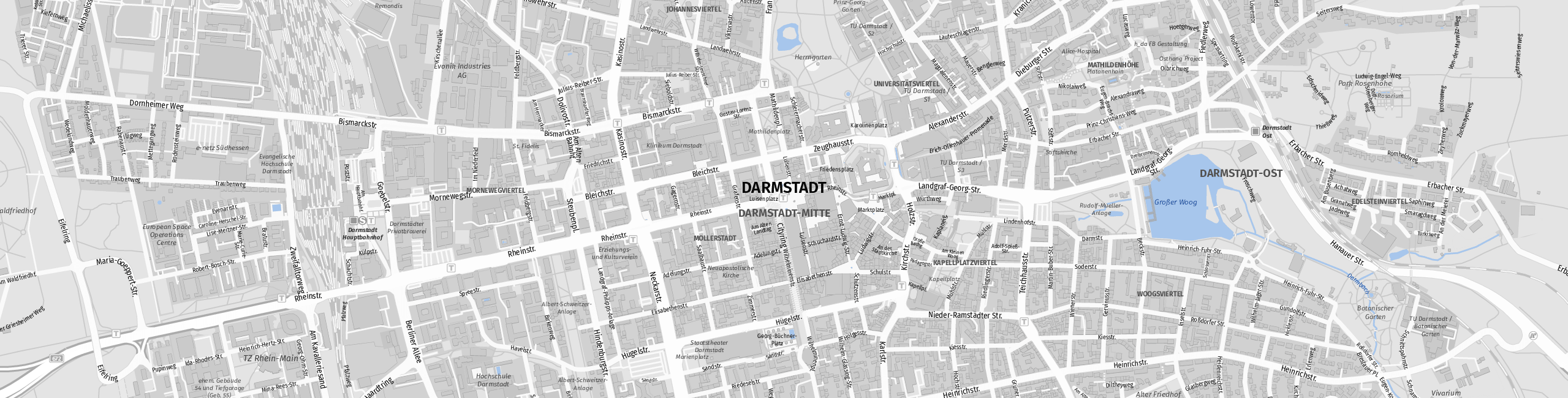 Stadtplan Darmstadt zum Downloaden.