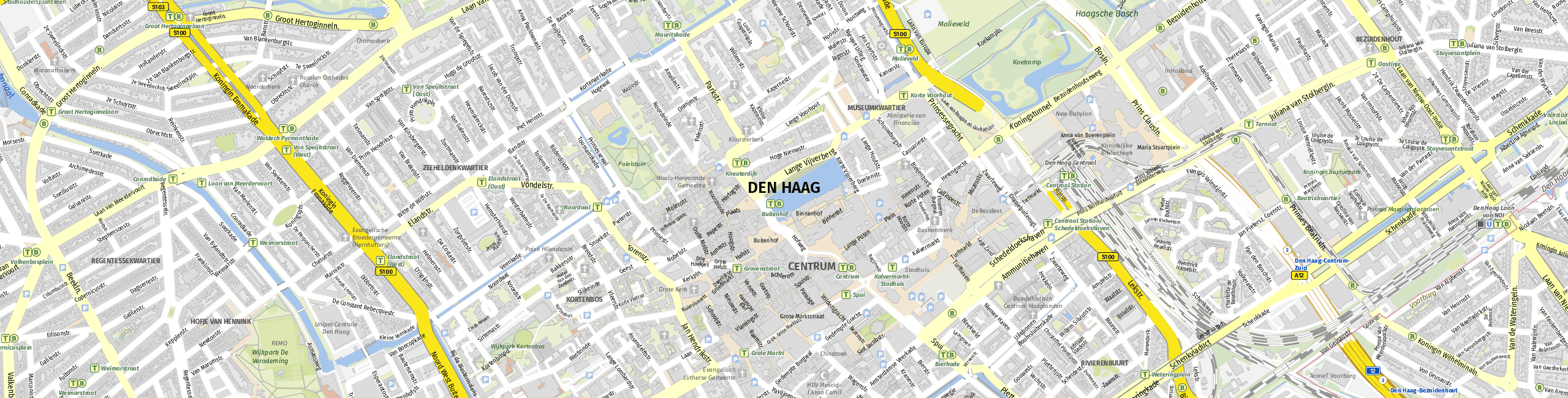Stadtplan The Hague zum Downloaden.