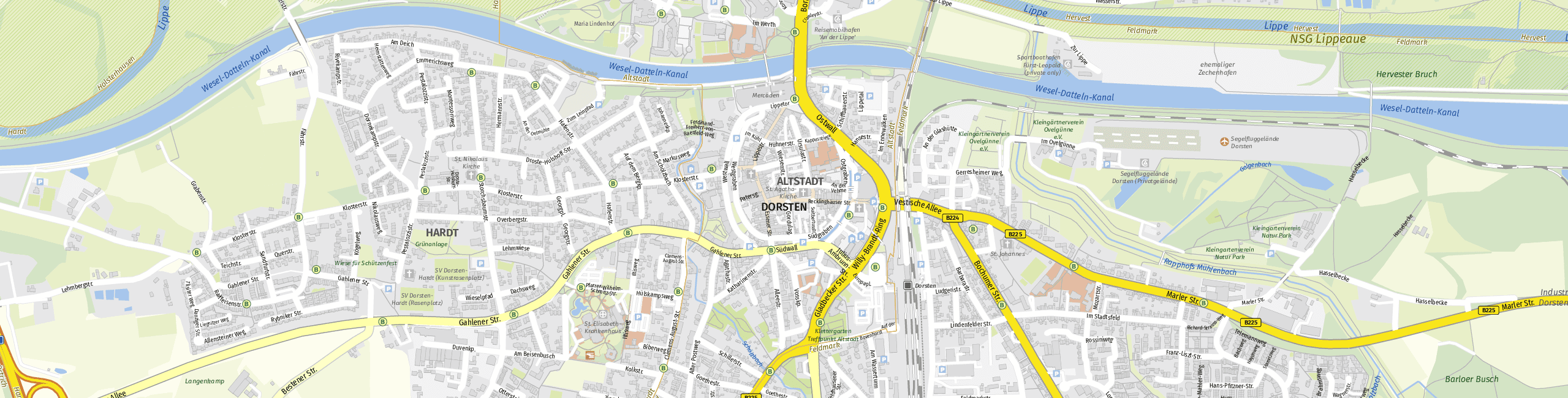 Stadtplan Dorsten zum Downloaden.