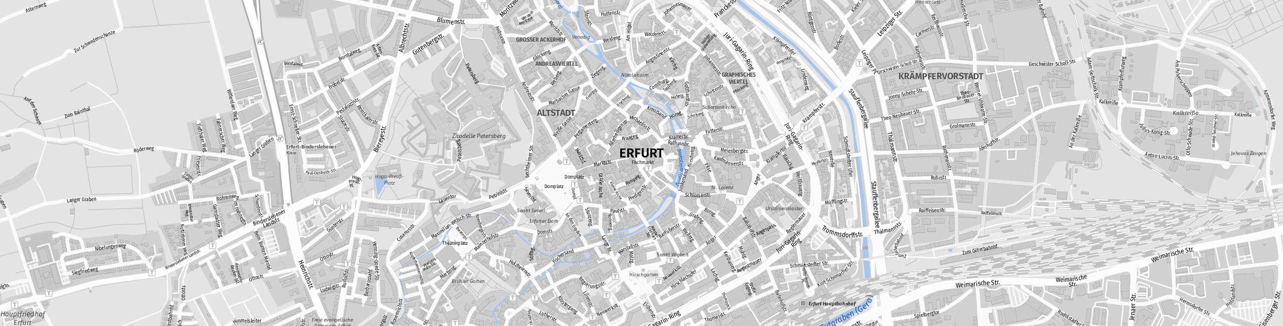 Stadtplan Erfurt zum Downloaden.