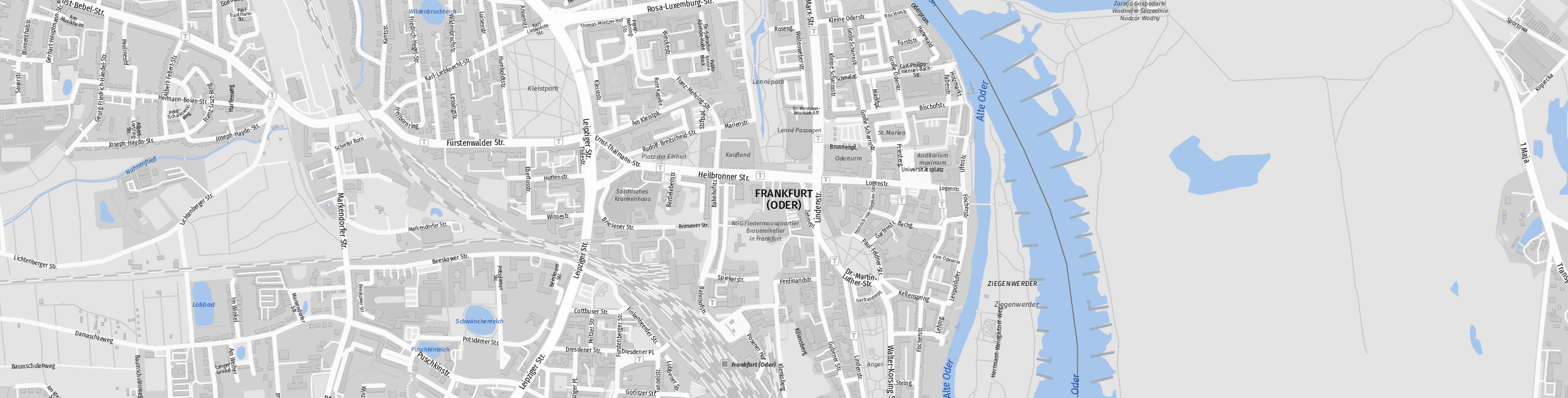 Stadtplan Frankfurt (Oder) zum Downloaden.