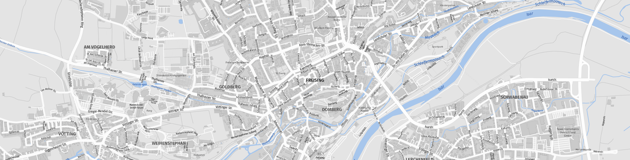 Stadtplan Freising zum Downloaden.