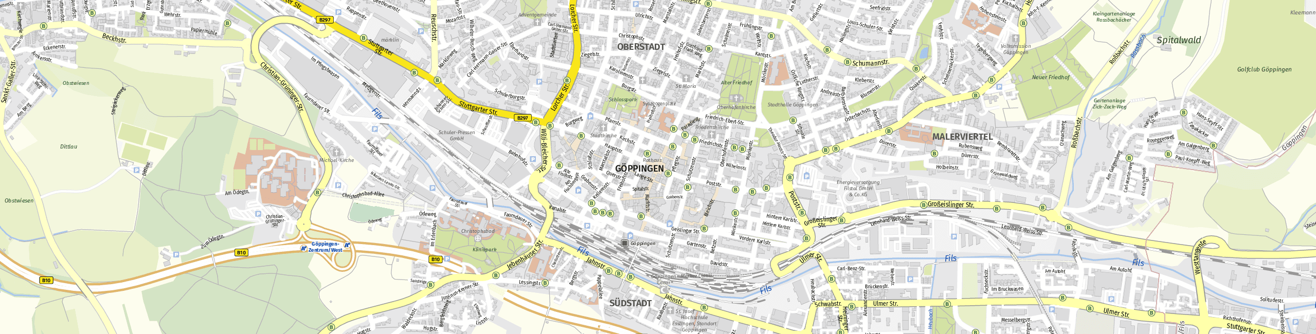 Stadtplan Göppingen zum Downloaden.