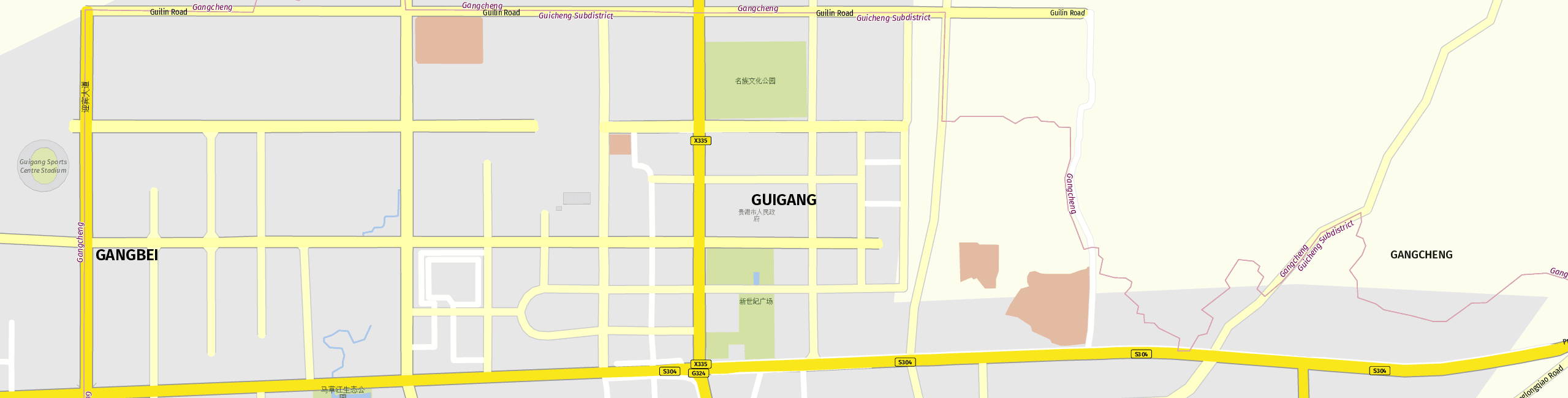 Stadtplan Guigang zum Downloaden.