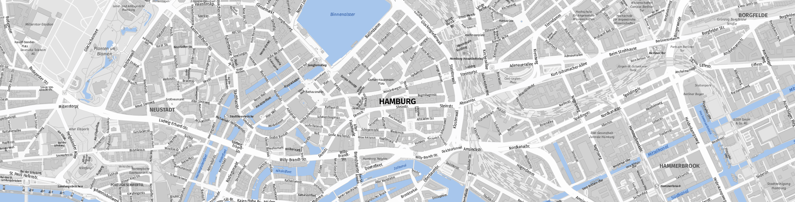 Stadtplan Hamburg zum Downloaden.