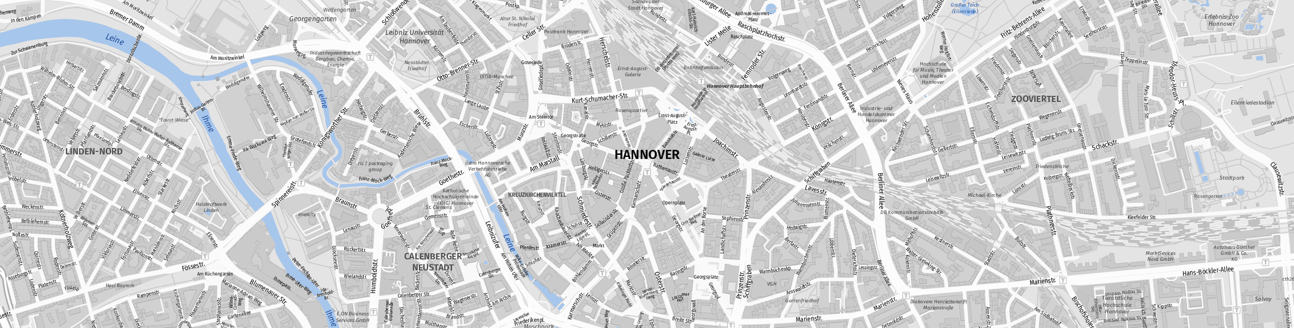 Stadtplan Hanover zum Downloaden.