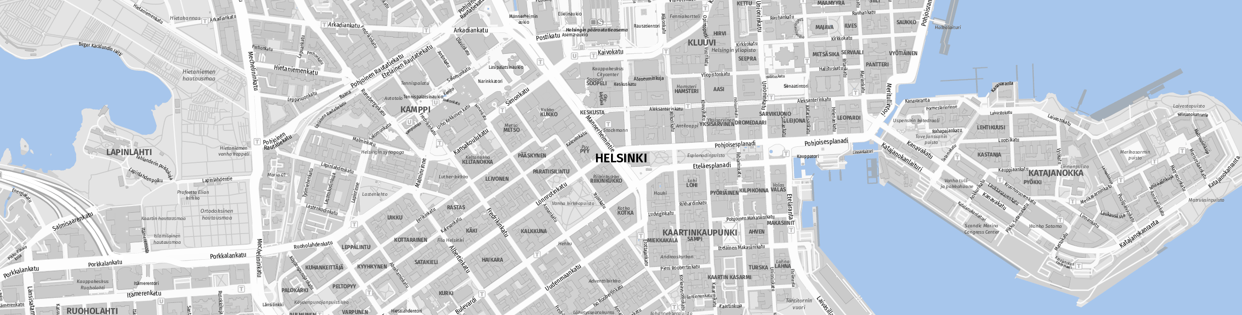 Stadtplan Helsinki zum Downloaden.