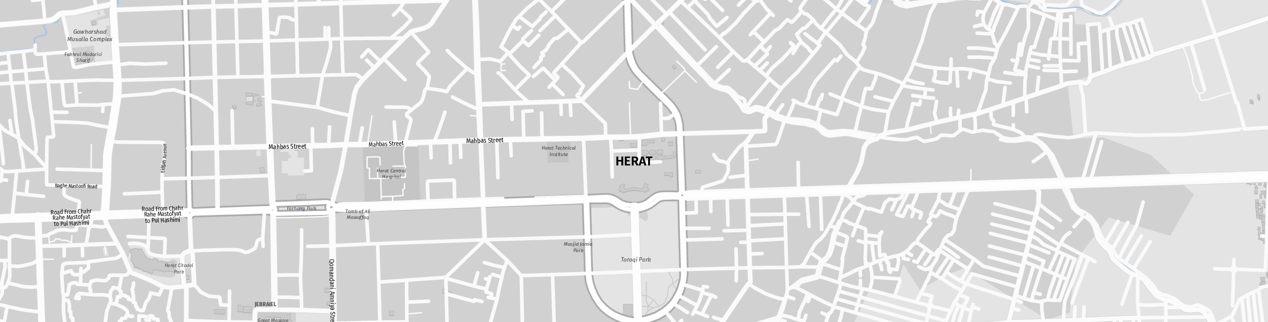 Stadtplan Herat zum Downloaden.