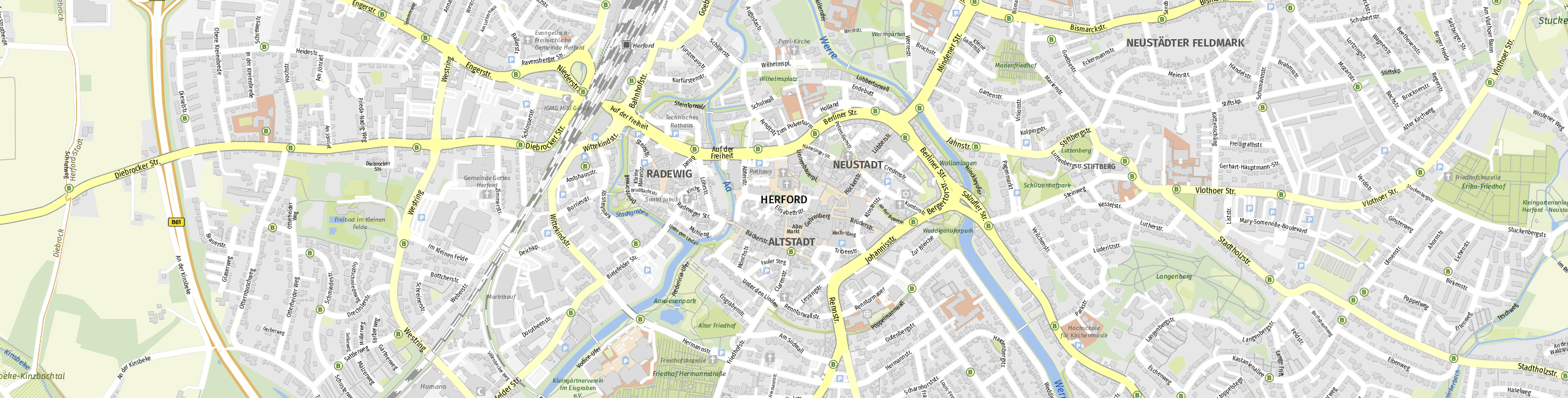 Stadtplan Herford zum Downloaden.