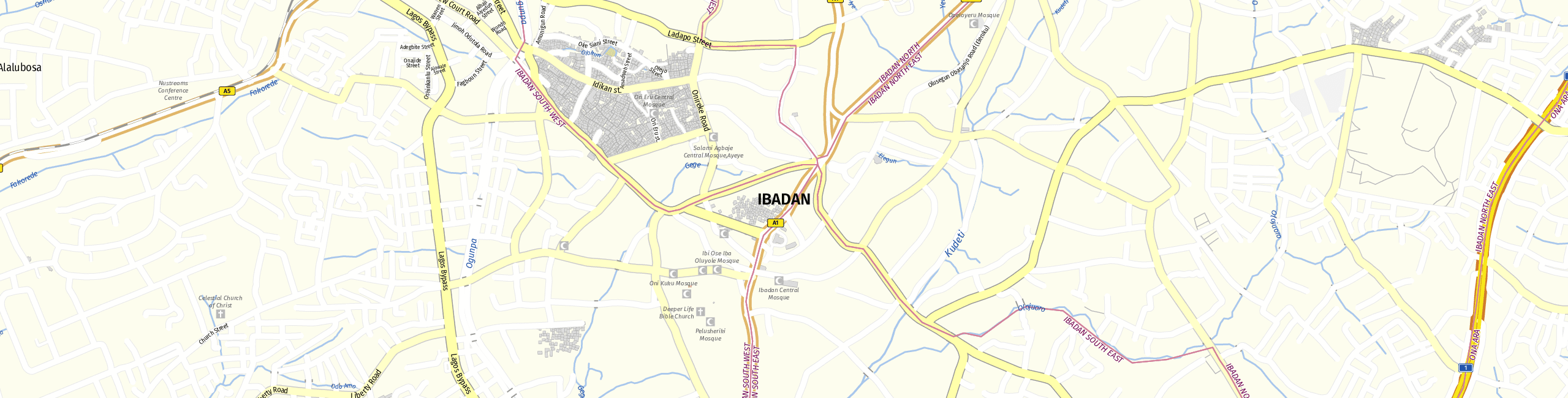 Stadtplan Ibadan zum Downloaden.