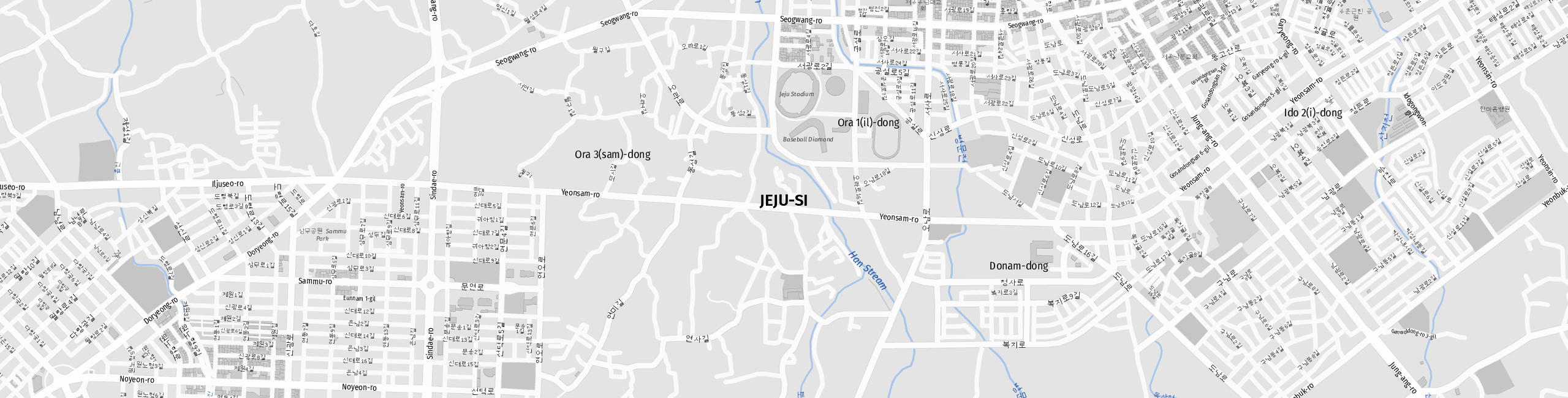 Stadtplan Jeju-si zum Downloaden.