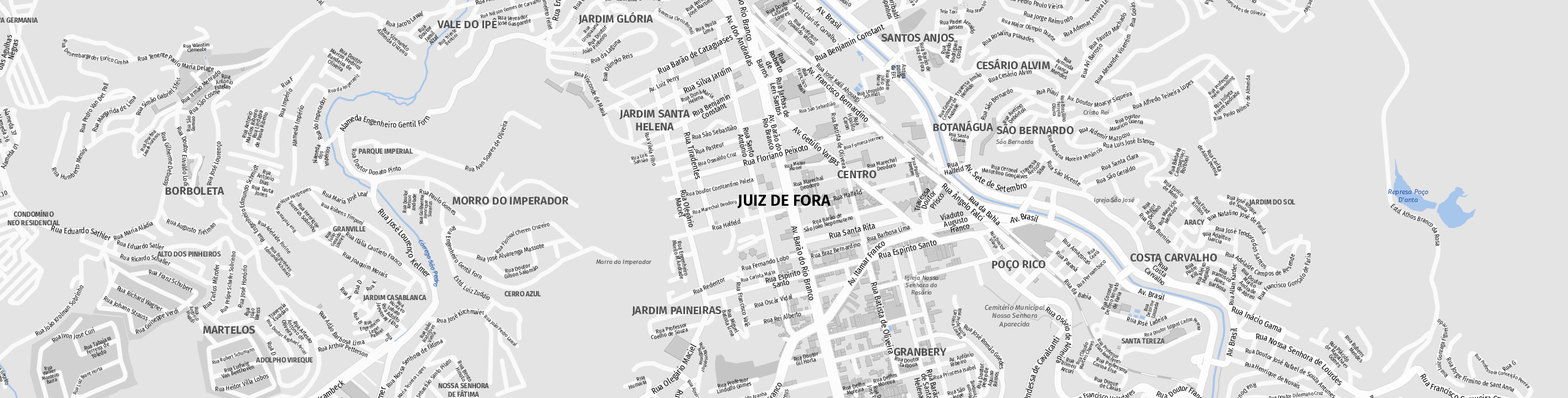 Stadtplan Juiz de Fora zum Downloaden.