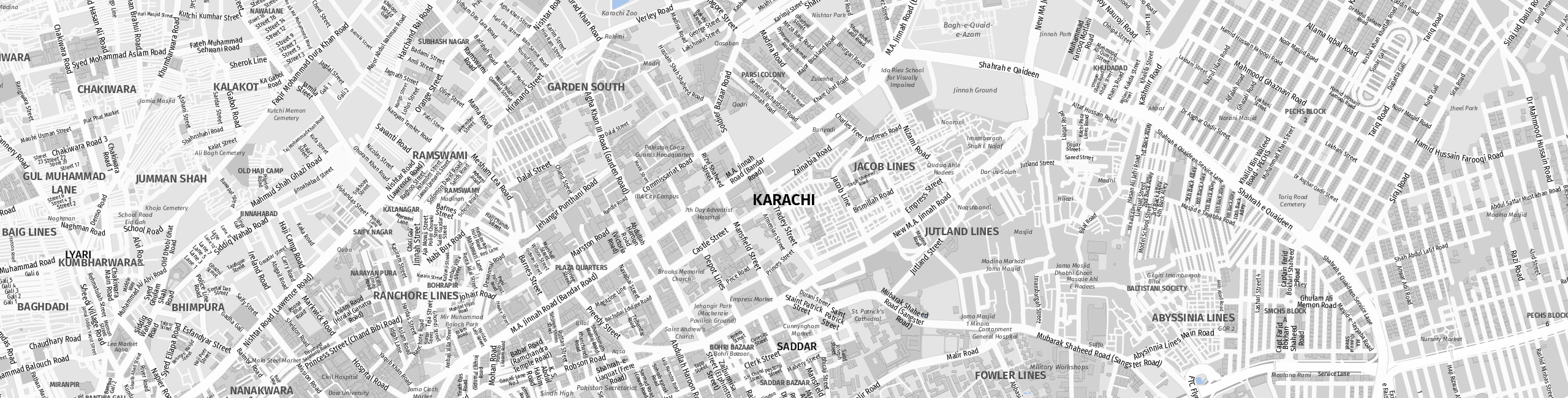 Stadtplan Karachi zum Downloaden.