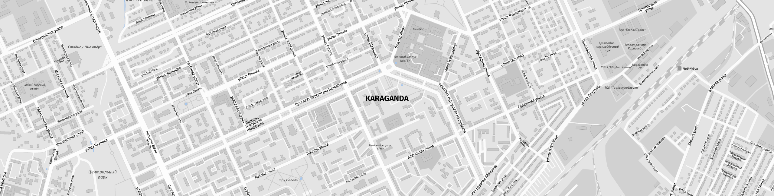 Stadtplan Karaganda zum Downloaden.