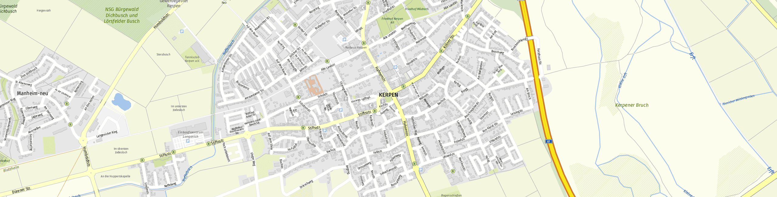 Stadtplan Kerpen zum Downloaden.