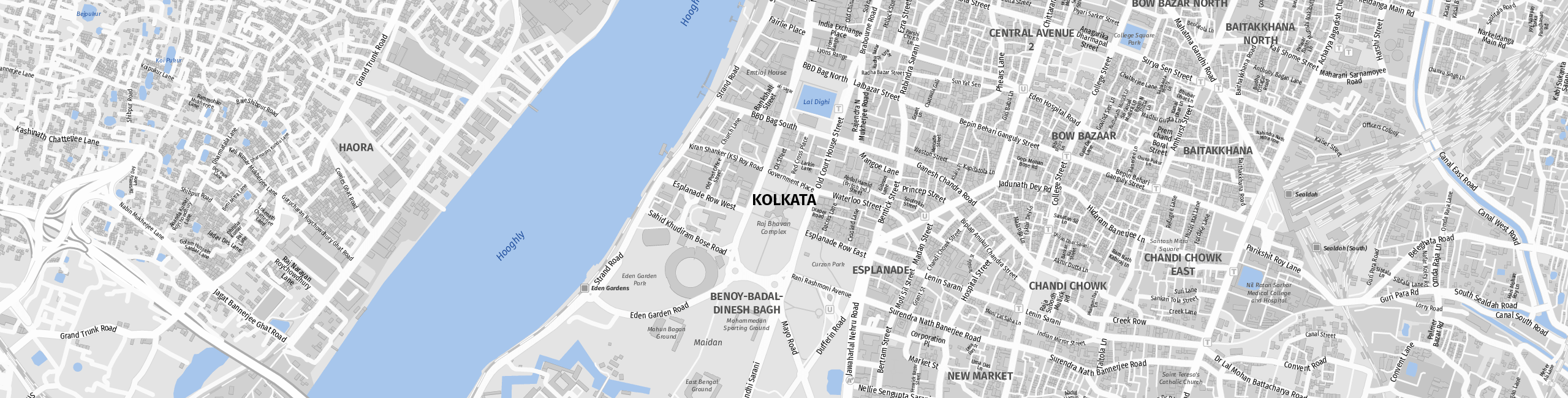 Stadtplan Kolkata zum Downloaden.