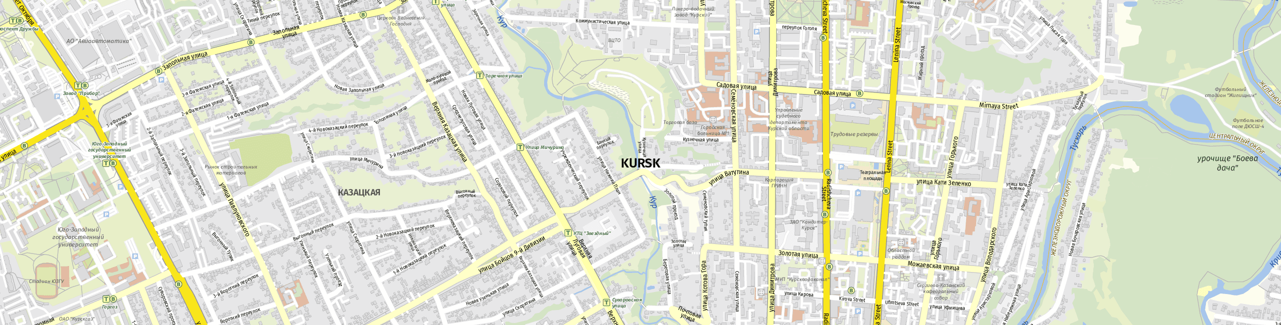 Stadtplan Kursk zum Downloaden.