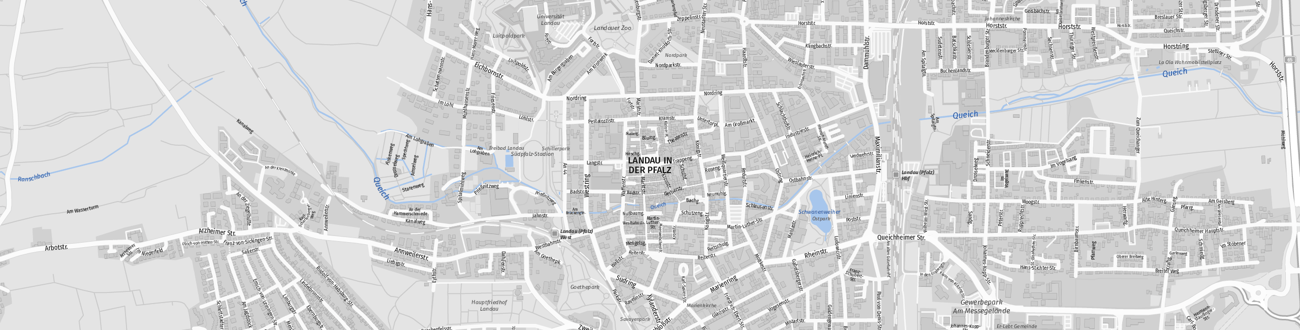 Stadtplan Landau in der Pfalz zum Downloaden.