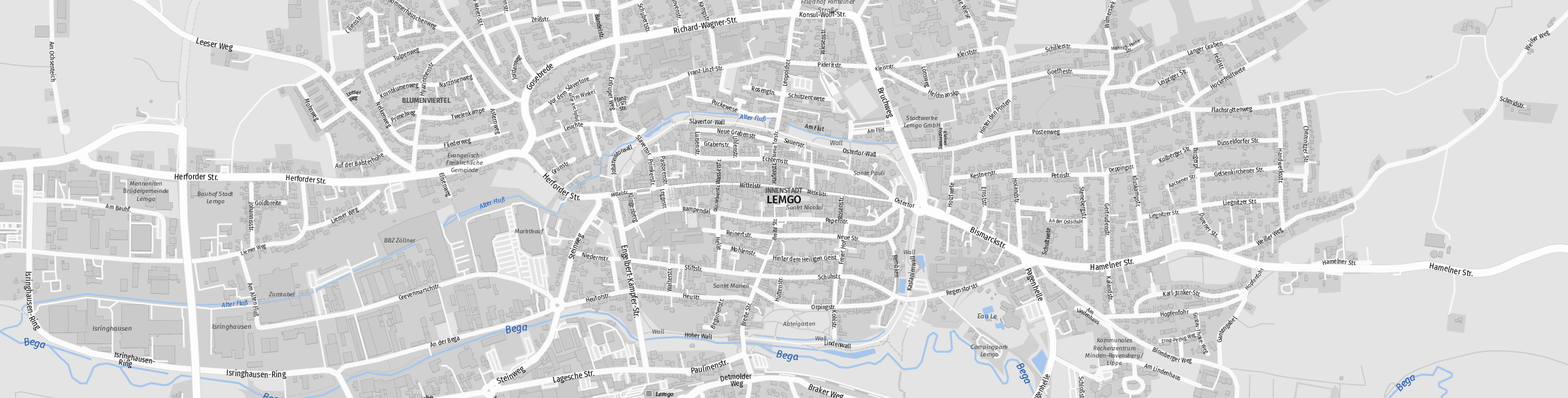 Stadtplan Lemgo zum Downloaden.