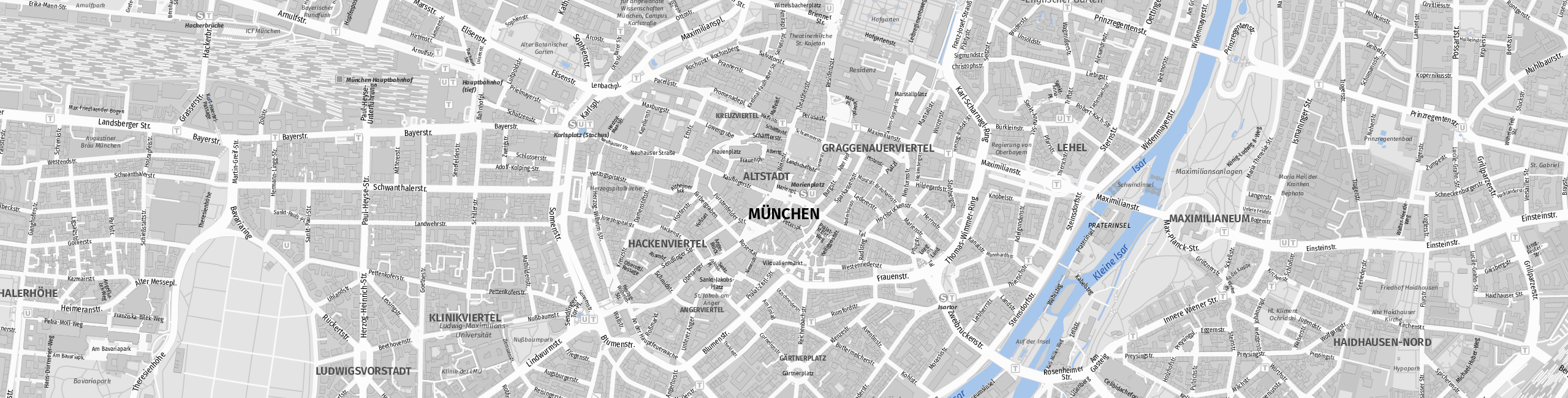 Stadtplan Munich zum Downloaden.