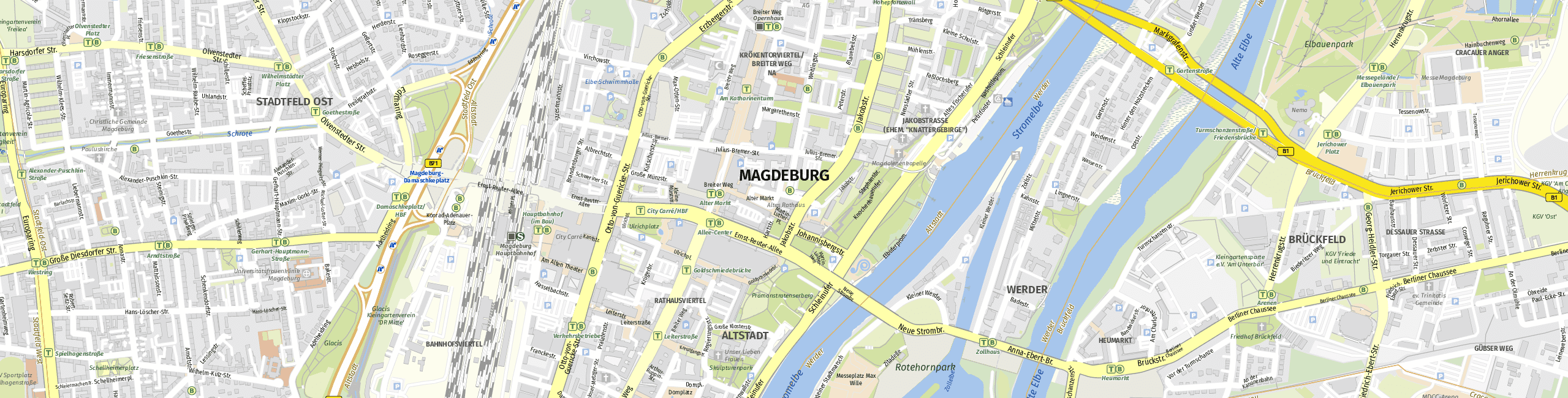 Stadtplan Magdeburg zum Downloaden.