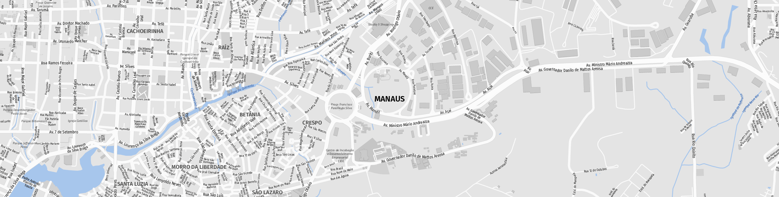 Stadtplan Manaus zum Downloaden.