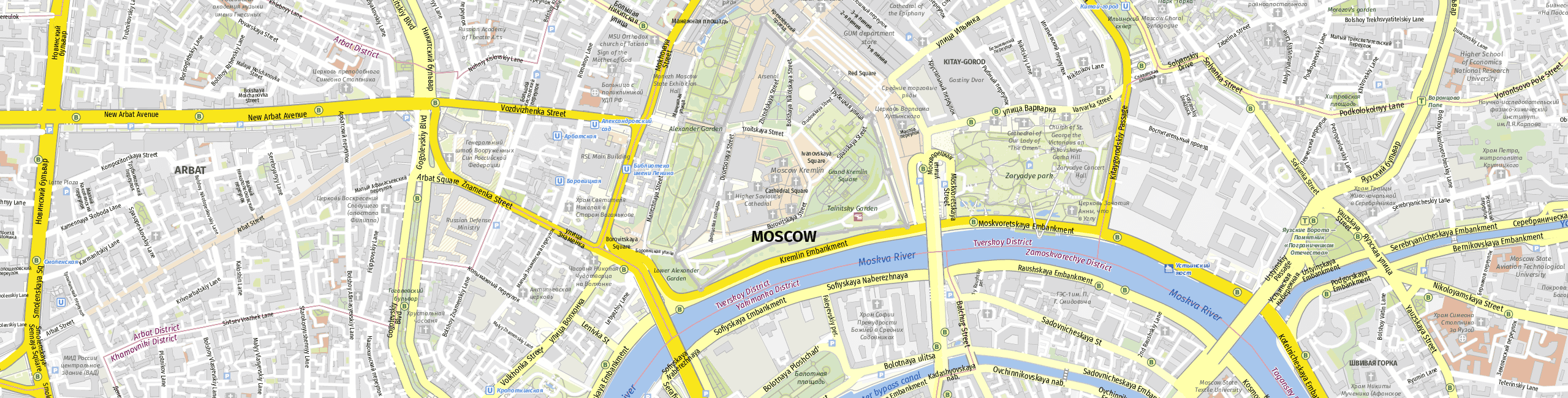 Stadtplan Moscow zum Downloaden.