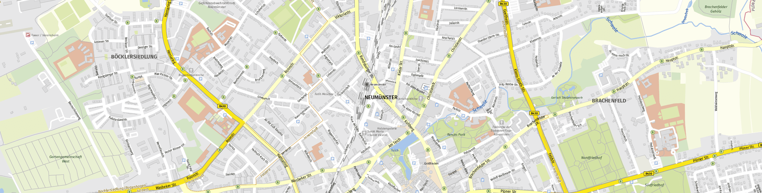 Stadtplan Neumünster zum Downloaden.