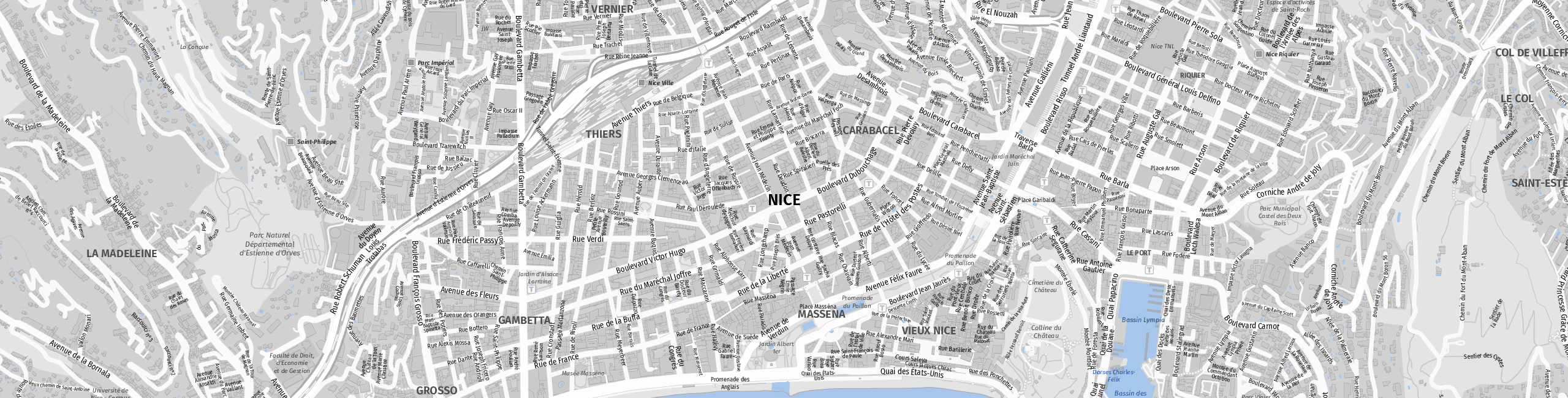 Stadtplan Nizza zum Downloaden.