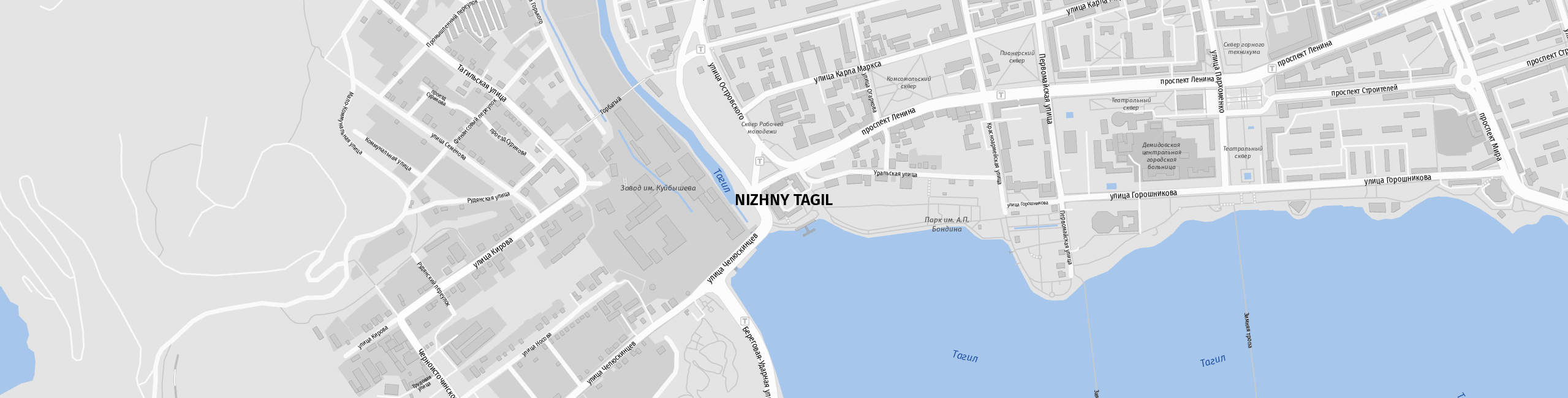 Stadtplan Nischni Tagil zum Downloaden.