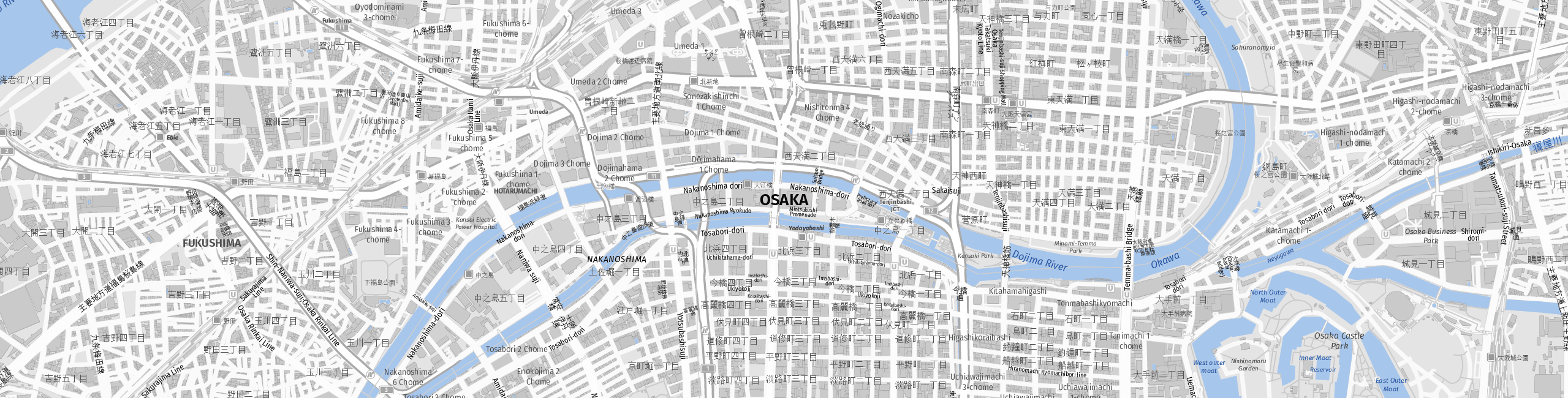 Stadtplan Osaka zum Downloaden.