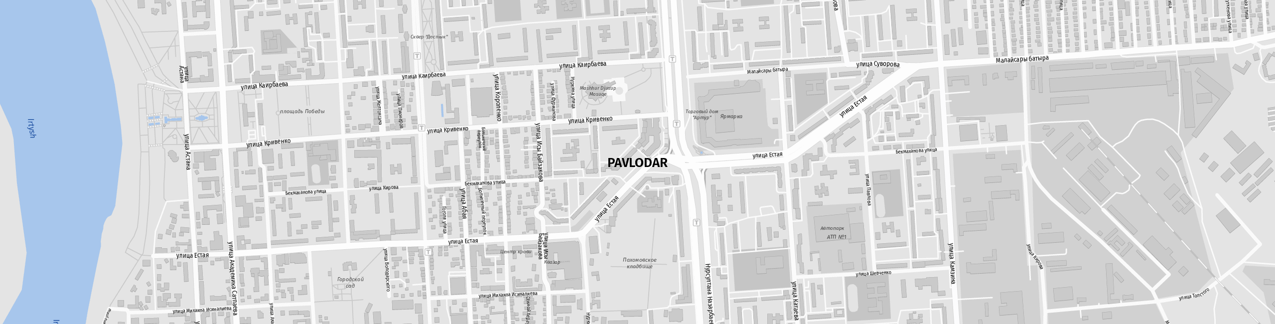 Stadtplan Pawlodar zum Downloaden.