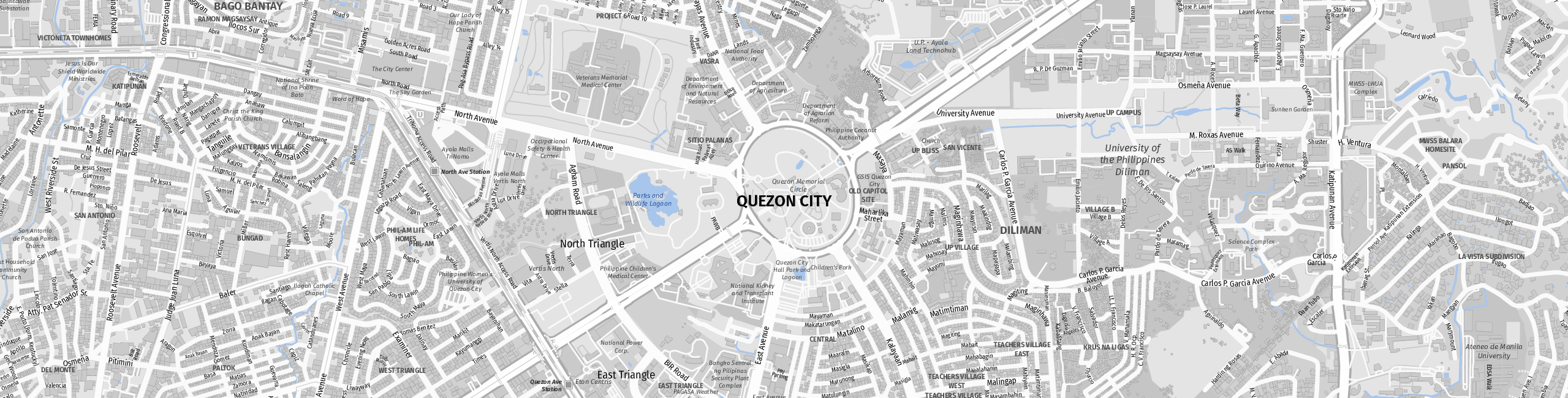 Stadtplan Quezon City zum Downloaden.