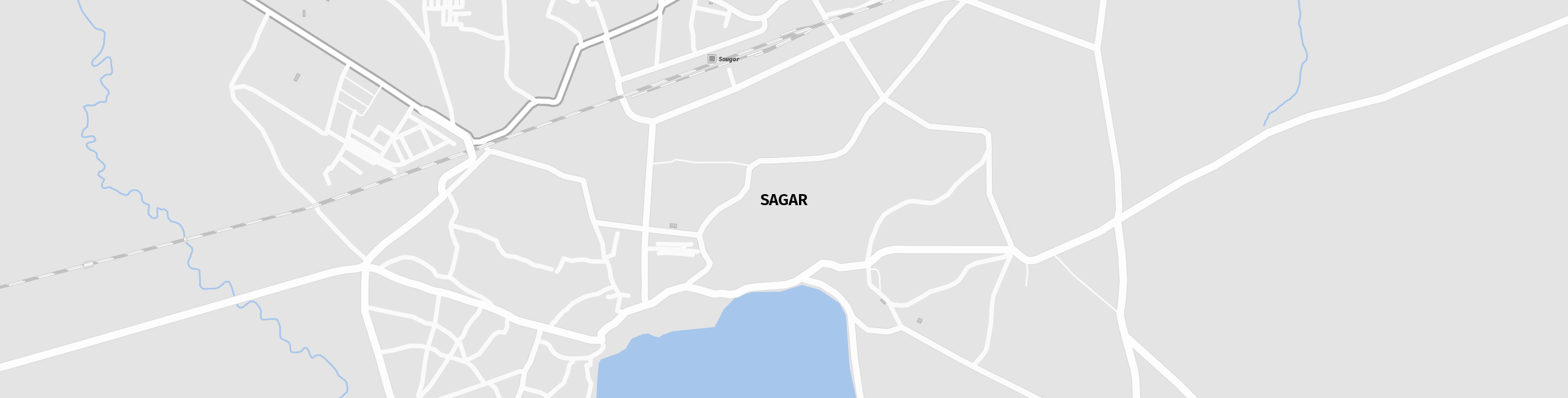 Stadtplan Sagar zum Downloaden.