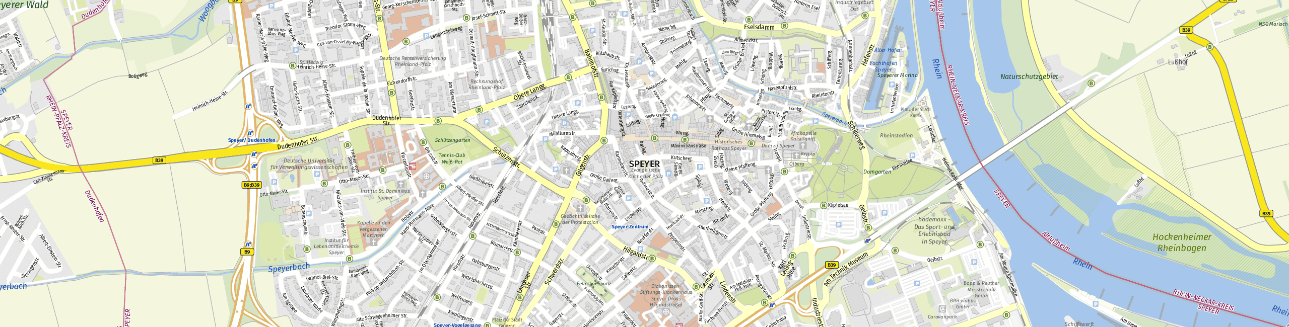 Stadtplan Speyer zum Downloaden.