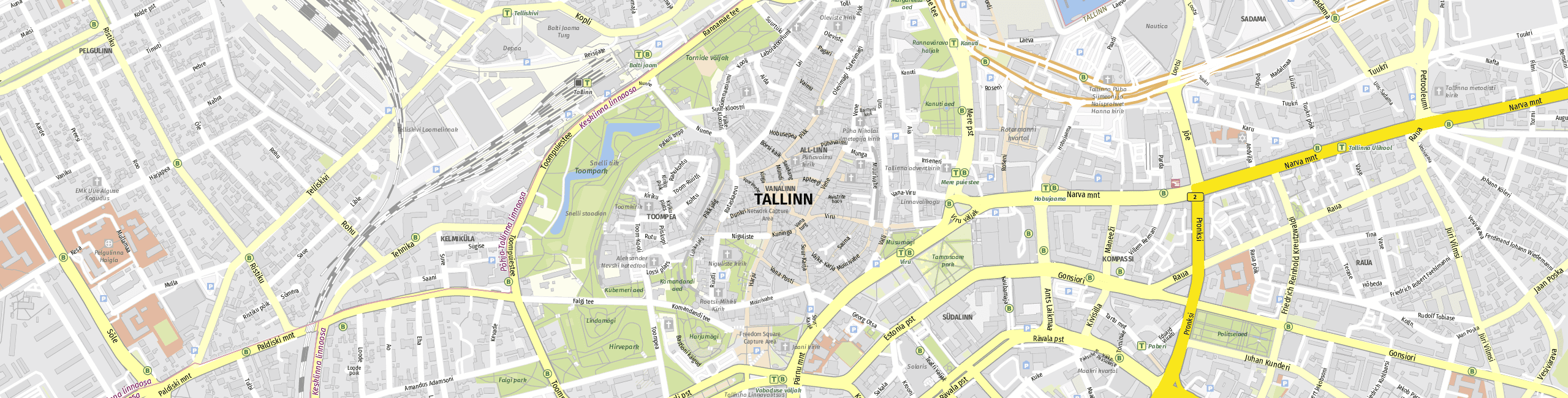 Stadtplan Tallinn zum Downloaden.