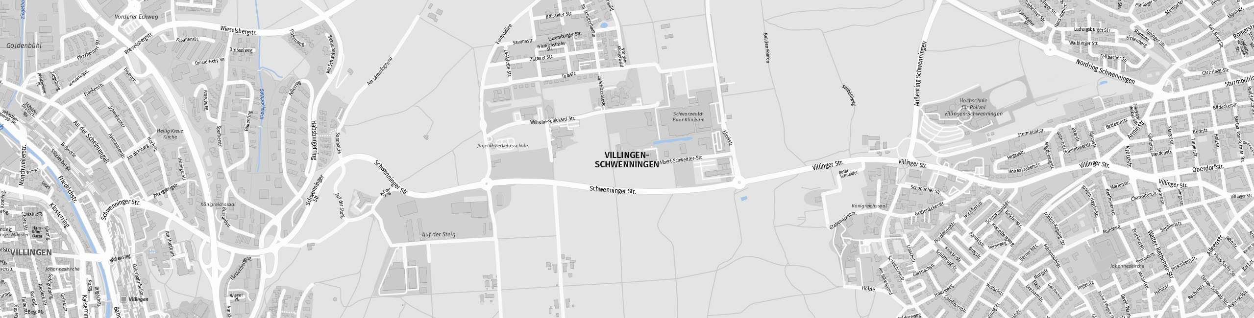 Stadtplan Villingen-Schwenningen zum Downloaden.