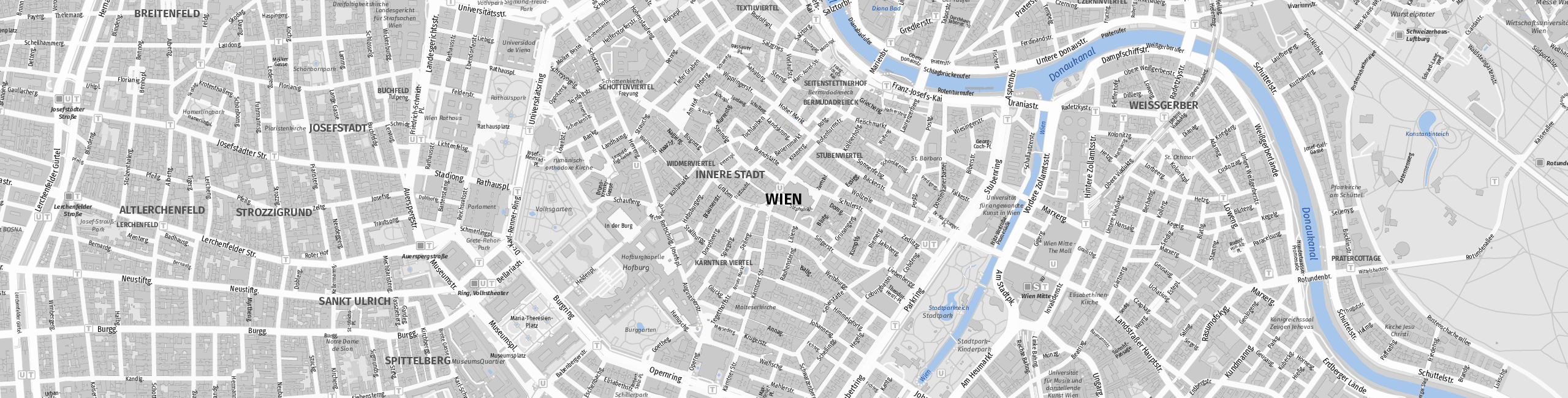 Stadtplan Wien zum Downloaden.