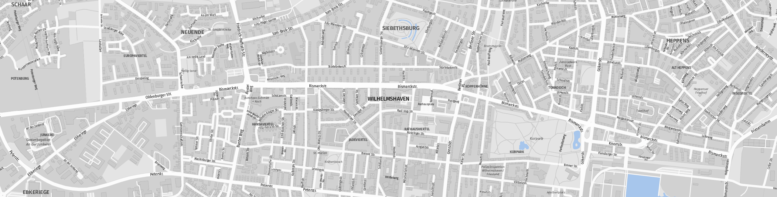 Stadtplan Wilhelmshaven zum Downloaden.