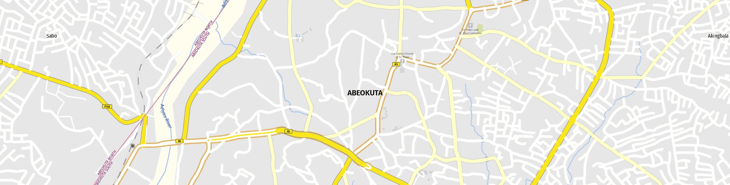 Stadtplan Abeokuta zum Downloaden.
