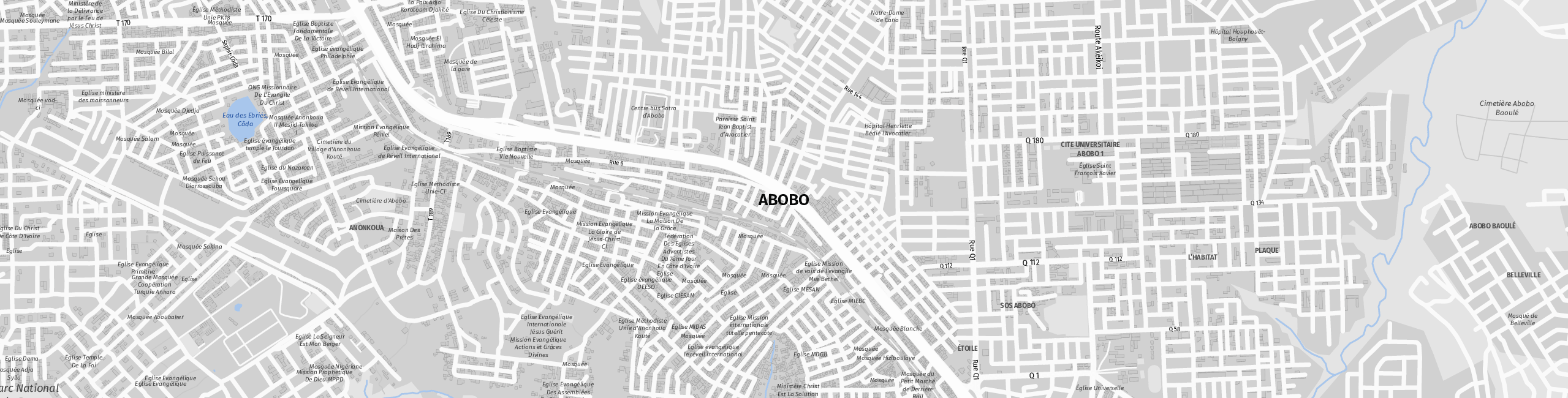 Stadtplan Abobo zum Downloaden.