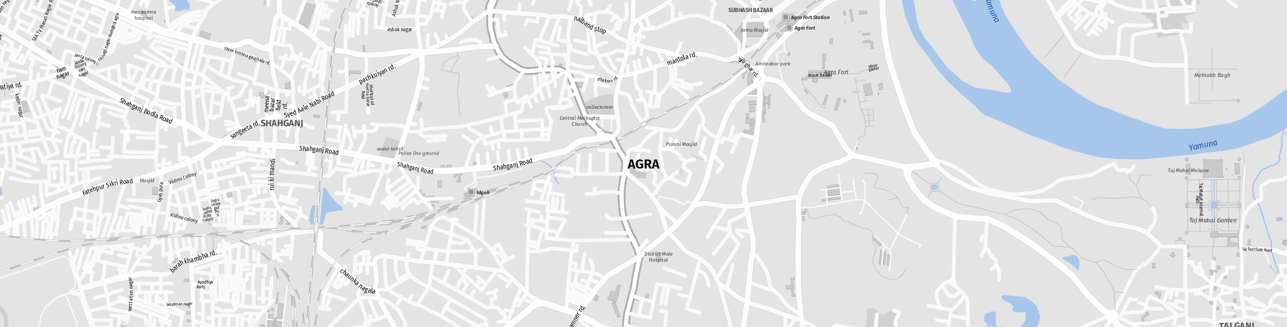 Stadtplan Agra zum Downloaden.