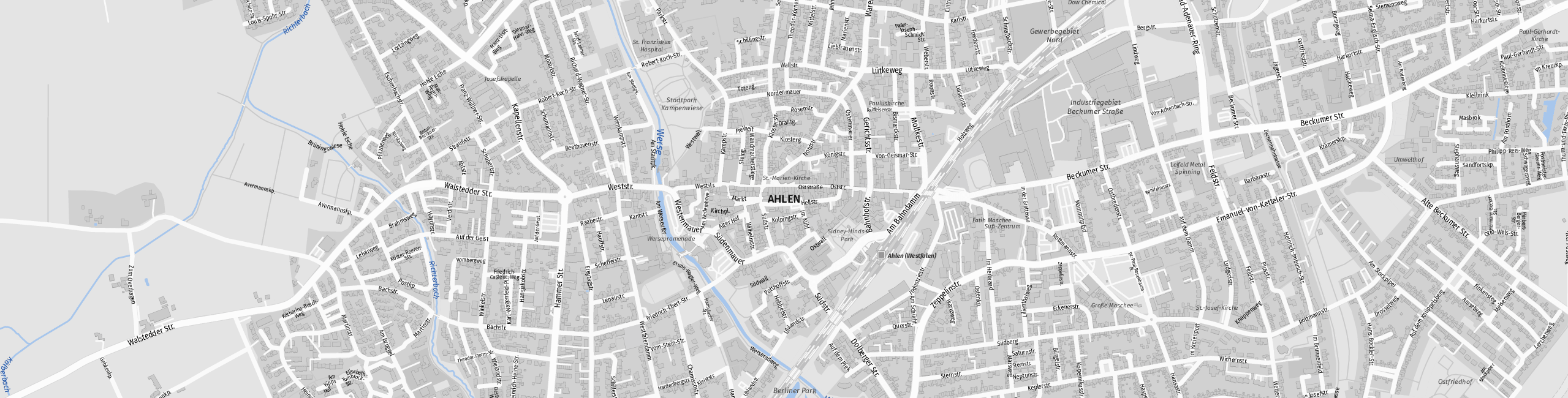 Stadtplan Ahlen zum Downloaden.