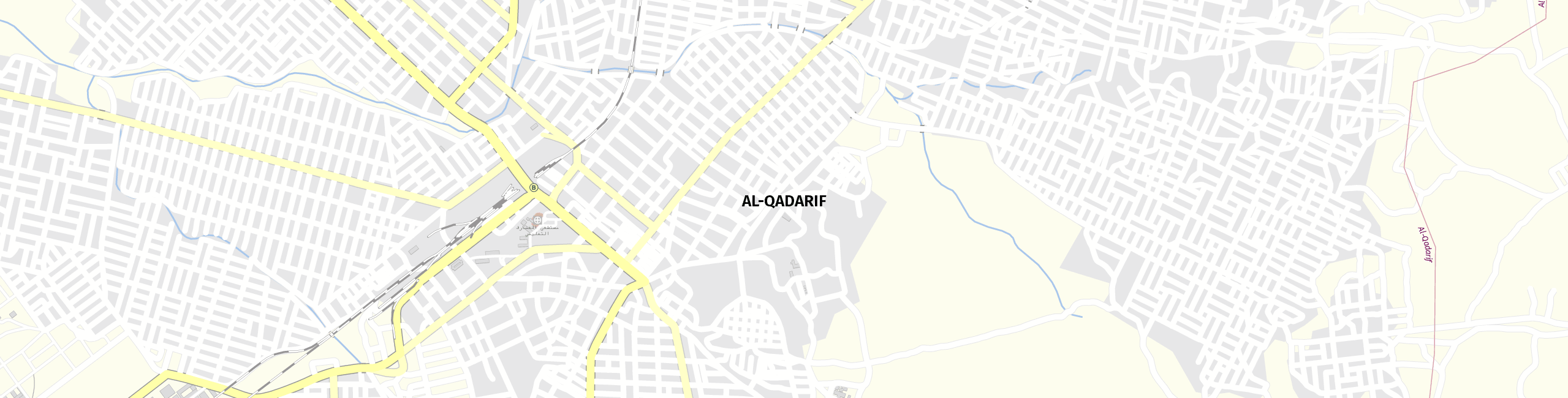 Stadtplan al Qadarif zum Downloaden.
