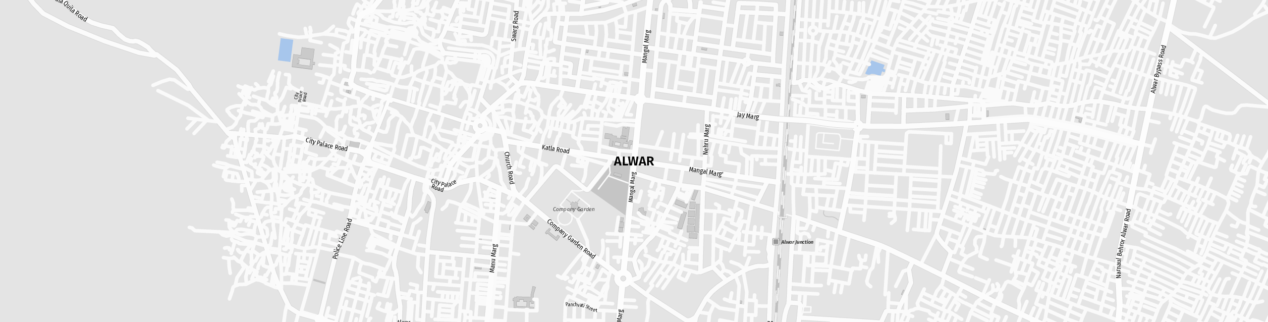 Stadtplan Alwar zum Downloaden.